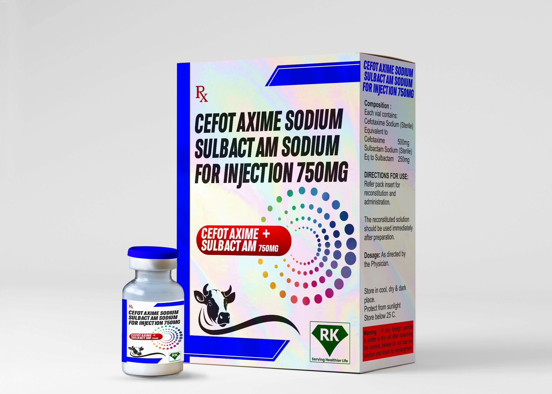 Cefotaxime Sodium & sulbactam for injection 750mg